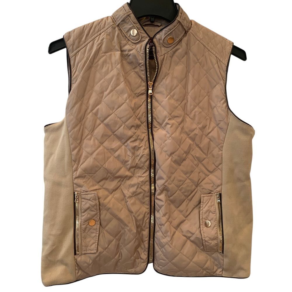 EUC Cavalini Los Angeles Outerwear‎ Quilted Fleece Lined Vest Size PXL